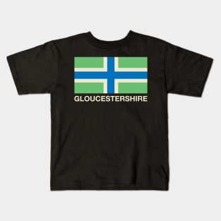 Gloucestershire County Flag - England Kids T-Shirt